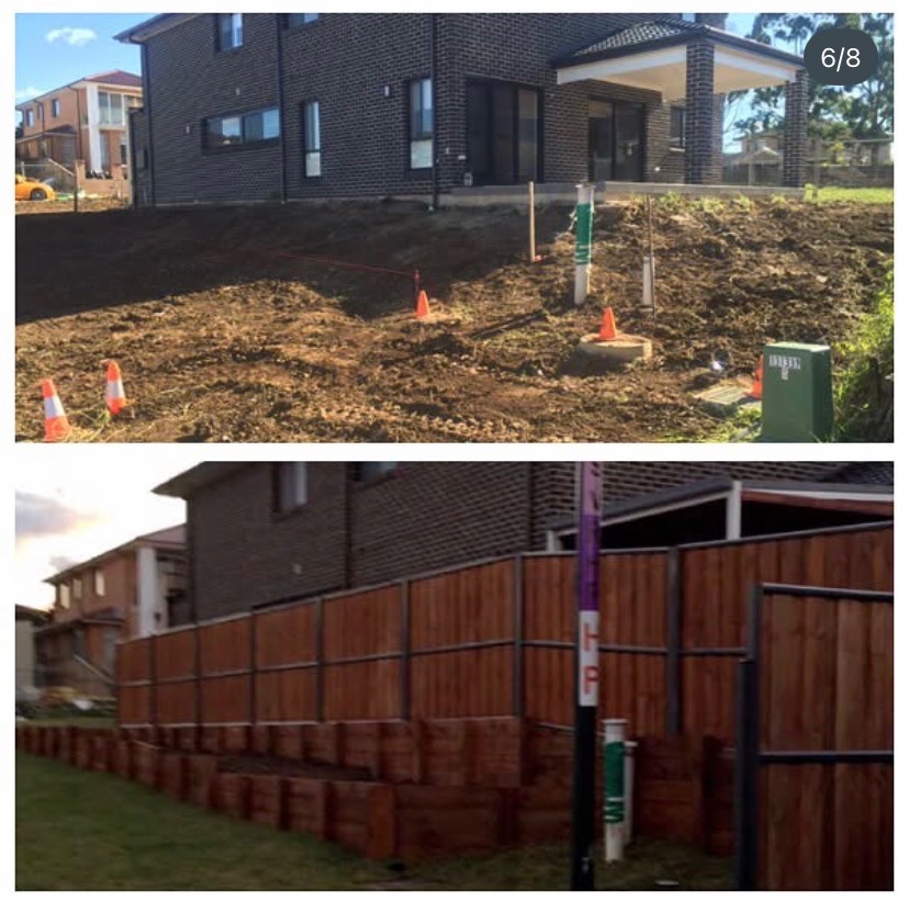 Exterior timber fence painting